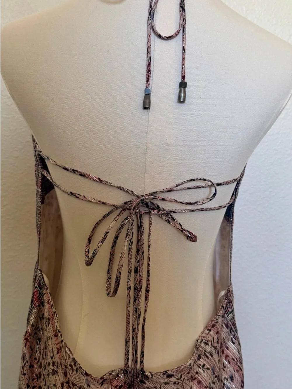 Free People Purple Satin Floral Maxi Slip Dress - Picture 7 of 8